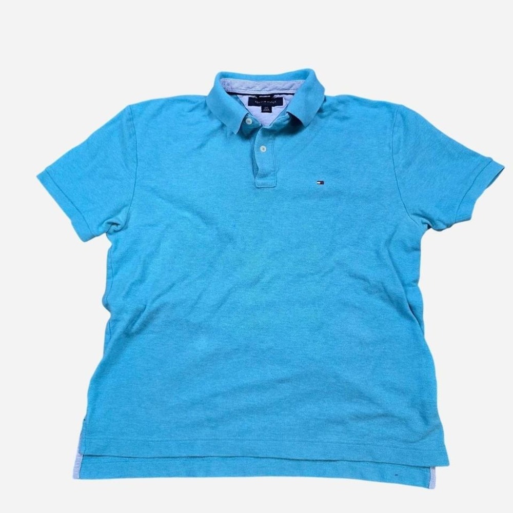 Tommy Hilfiger blue polo‎ size large